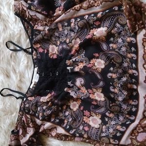 American Rag sheer cold shoulder top